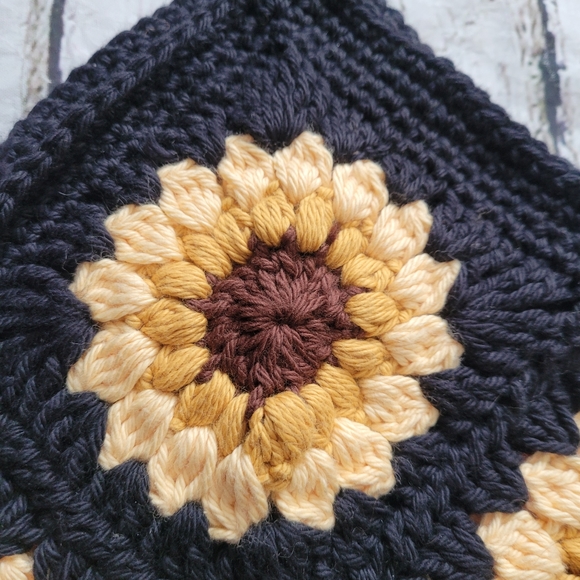 New cotton sunflower shoulder bag - Picture 10 of 17